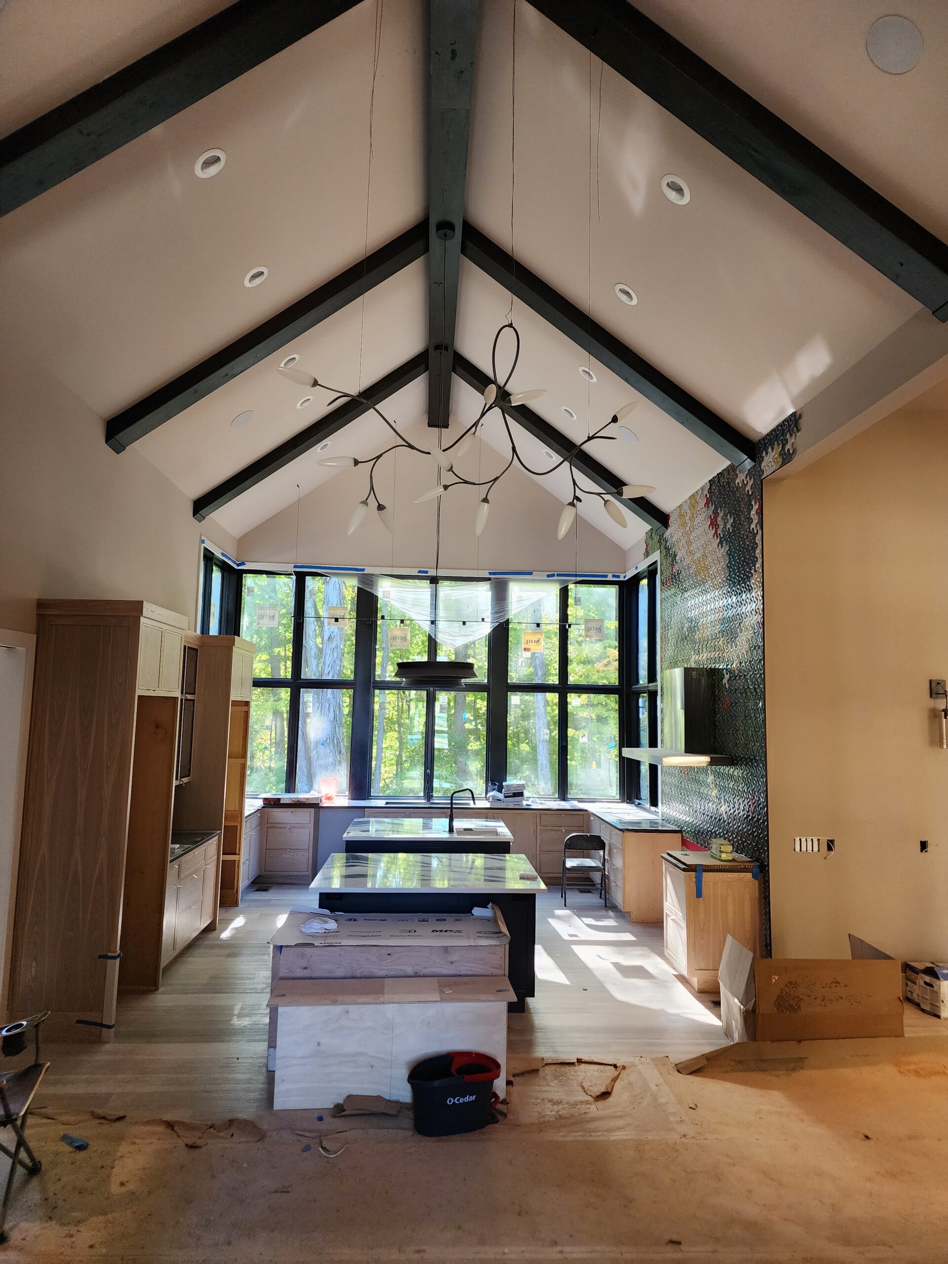 Interior house painting - roller marks